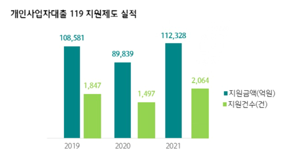 개인사업자대출 119 지원제도를 통한 소상공인 지원